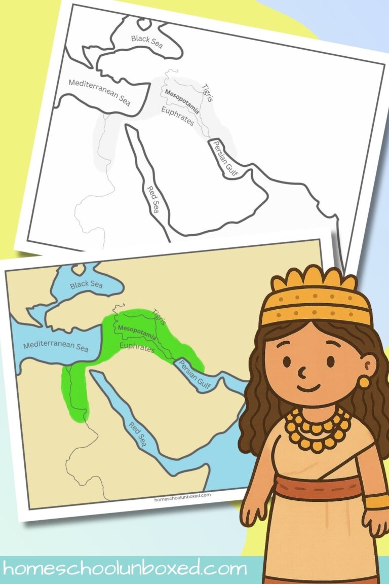 mesopotamia map printable (free activity!)